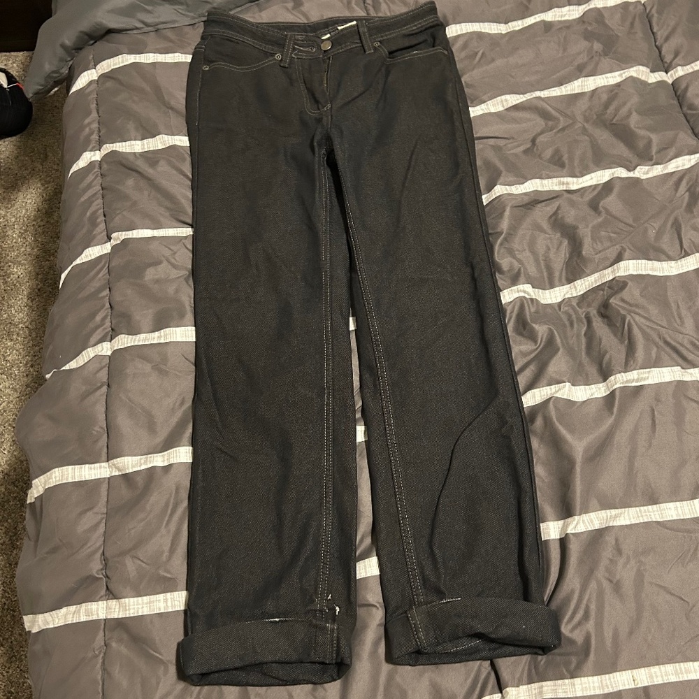 Adjustable Straight Leg Baggy Jeans